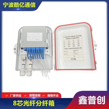 8芯光纤分纤箱
